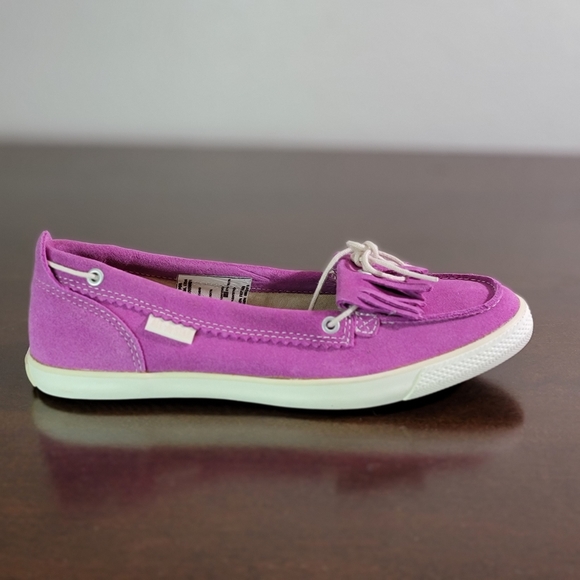 Converse Chuck Taylor Women's Boat Penny Moccasins Loafers Shoes Size 8 Suede - Picture 3 of 8